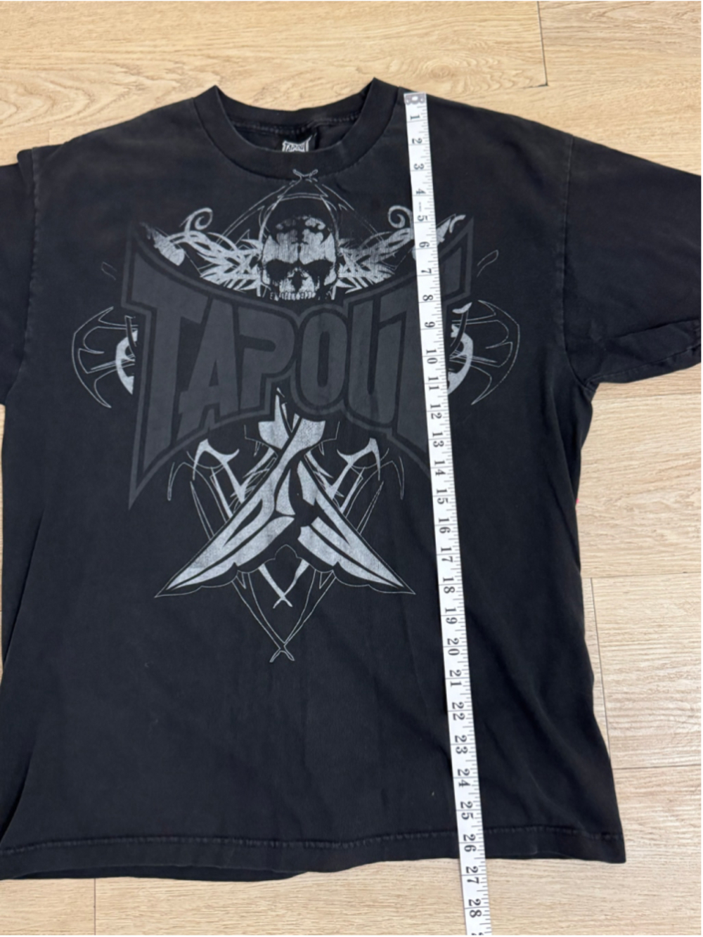 Vintage Y2K TapOut Black Graphic T-shirt. Made In USA Men's Large - Picture 6 of 6